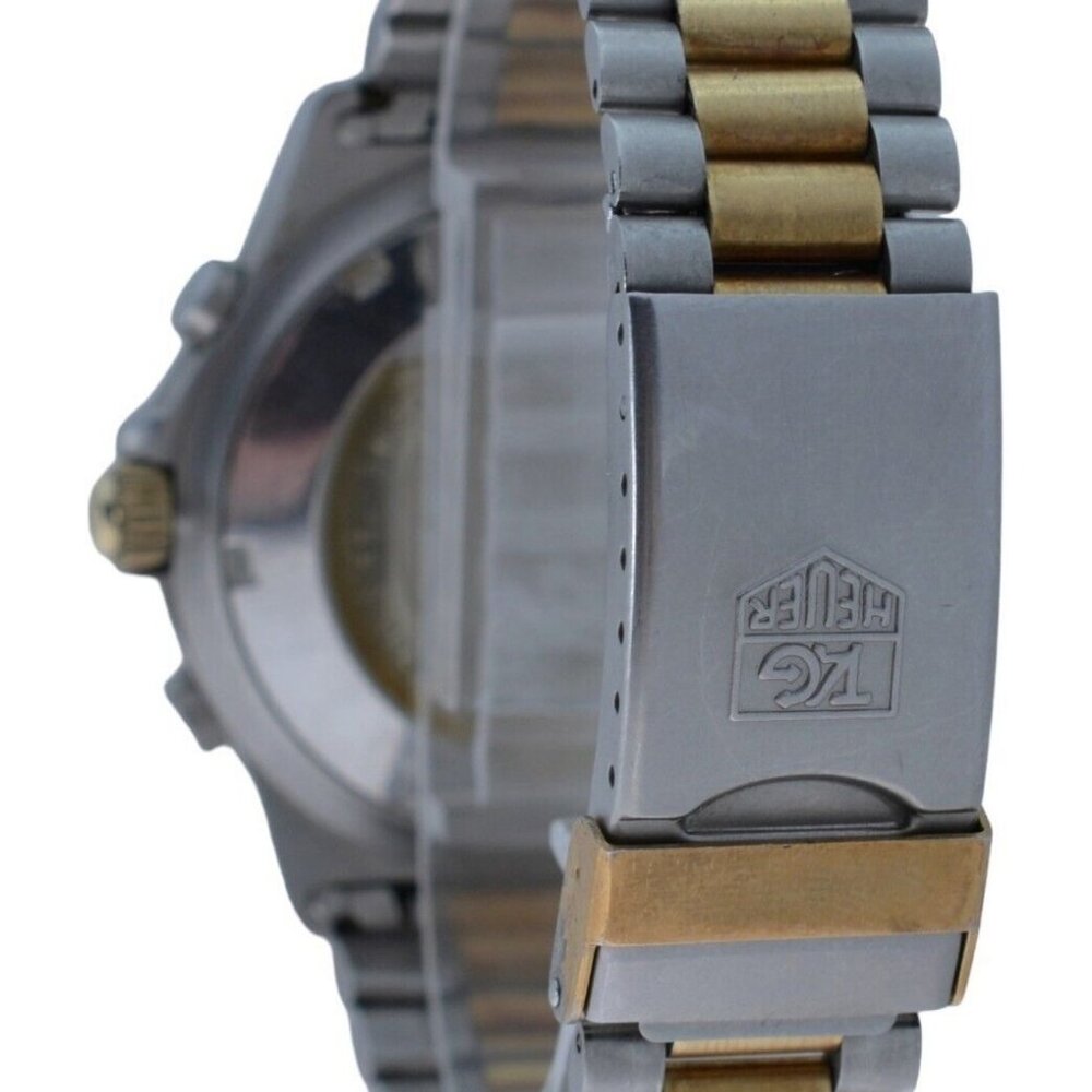 RARE Tag Heuer Two-Tone 3000 Series 38mm Automatic Chronograph Watch 134.206! - Picture 6 of 10